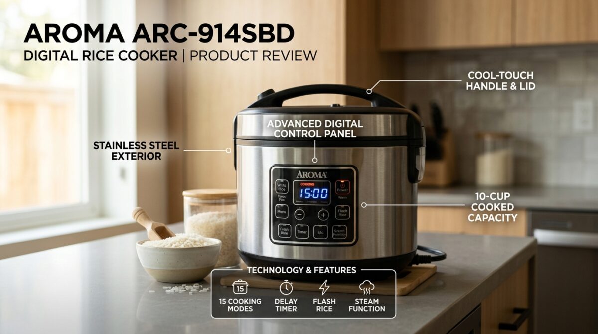 AROMA Digital Rice Cooker (ARC-914SBD): A Practical Overview