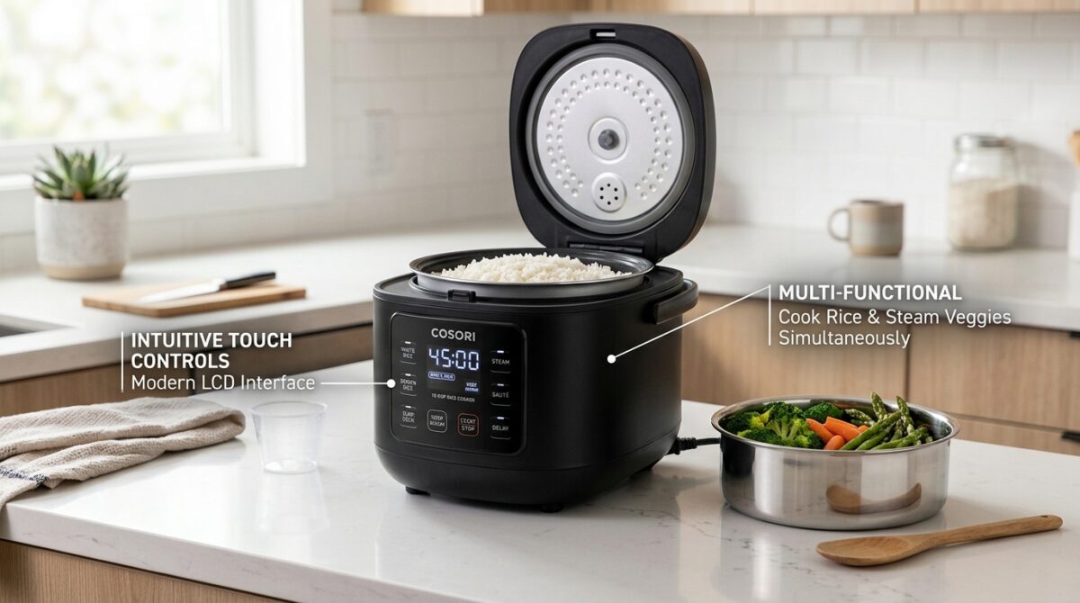 Cosori 10-Cup Rice Cooker: A Practical Overview